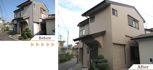 外壁塗装(外壁塗り替えリフォーム)施工事例写真