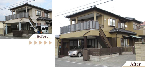 外壁塗装(外壁塗り替えリフォーム)施工事例写真