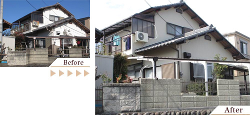 外壁塗装(外壁塗り替えリフォーム)施工事例写真