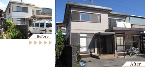 外壁塗装(外壁塗り替えリフォーム)施工事例写真