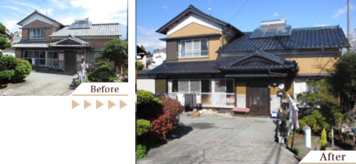 外壁塗装(外壁塗り替えリフォーム)施工事例写真