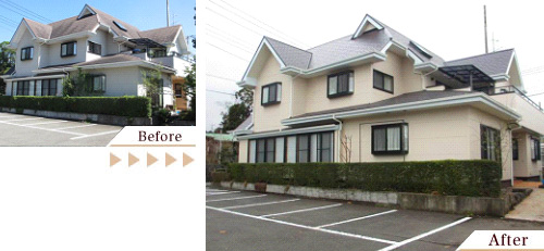 外壁塗装(外壁塗り替えリフォーム)施工事例写真