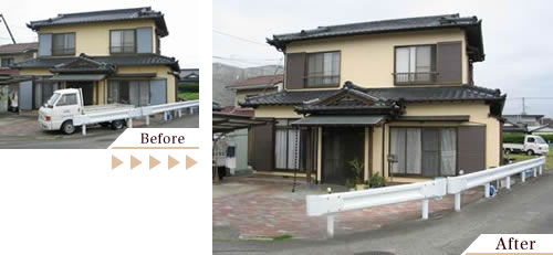 外壁塗装(外壁塗り替えリフォーム)施工事例写真