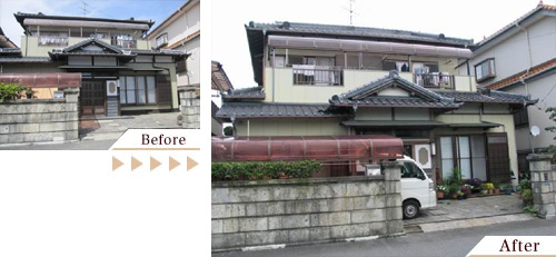 外壁塗装(外壁塗り替えリフォーム)施工事例写真