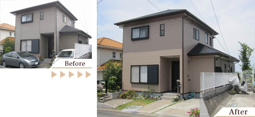 外壁塗装(外壁塗り替えリフォーム)施工事例写真