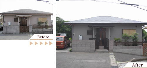 外壁塗装(外壁塗り替えリフォーム)施工事例写真