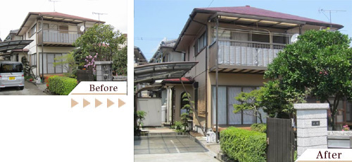 外壁塗装(外壁塗り替えリフォーム)施工事例写真