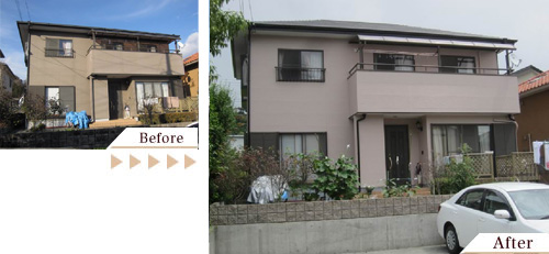 外壁塗装(外壁塗り替えリフォーム)施工事例写真