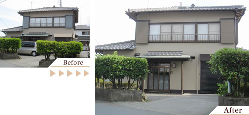 外壁塗装(外壁塗り替えリフォーム)施工事例写真