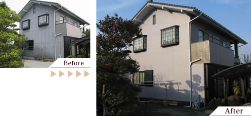 外壁塗装(外壁塗り替えリフォーム)施工事例写真