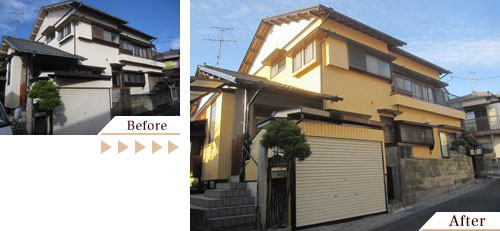 外壁塗装(外壁塗り替えリフォーム)施工事例写真
