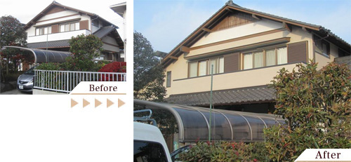 外壁塗装(外壁塗り替えリフォーム)施工事例写真