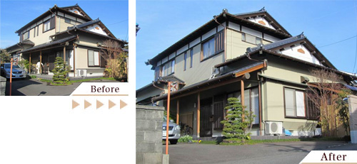 外壁塗装(外壁塗り替えリフォーム)施工事例写真