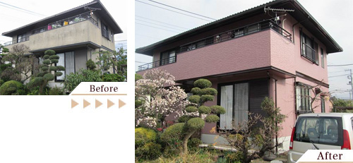 外壁塗装(外壁塗り替えリフォーム)施工事例写真