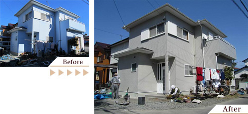 外壁塗装(外壁塗り替えリフォーム)施工事例写真