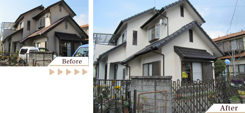外壁塗装(外壁塗り替えリフォーム)施工事例写真