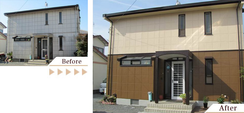 外壁塗装(外壁塗り替えリフォーム)施工事例写真