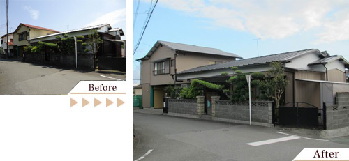 外壁塗装(外壁塗り替えリフォーム)施工事例写真
