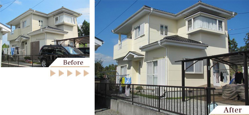 外壁塗装(外壁塗り替えリフォーム)施工事例写真