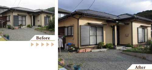 外壁塗装(外壁塗り替えリフォーム)施工事例写真