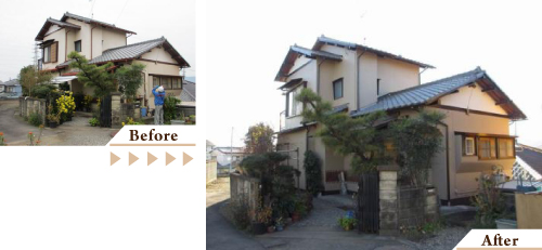 外壁塗装(外壁塗り替えリフォーム)施工事例写真