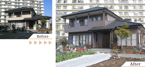 外壁塗装(外壁塗り替えリフォーム)施工事例写真