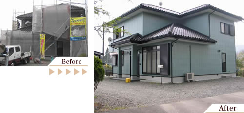 外壁塗装(外壁塗り替えリフォーム)施工事例写真