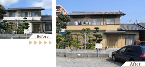 外壁塗装(外壁塗り替えリフォーム)施工事例写真