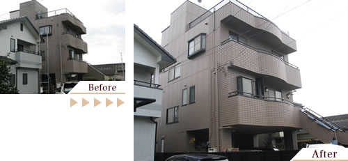 外壁塗装(外壁塗り替えリフォーム)施工事例写真