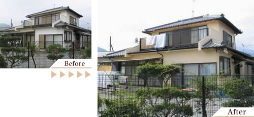 外壁塗装(外壁塗り替えリフォーム)施工事例写真