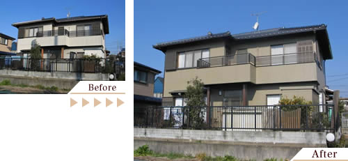 外壁塗装(外壁塗り替えリフォーム)施工事例写真