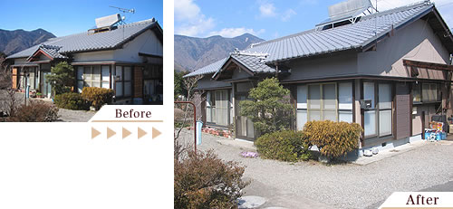外壁塗装(外壁塗り替えリフォーム)施工事例写真