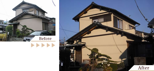 外壁塗装(外壁塗り替えリフォーム)施工事例写真