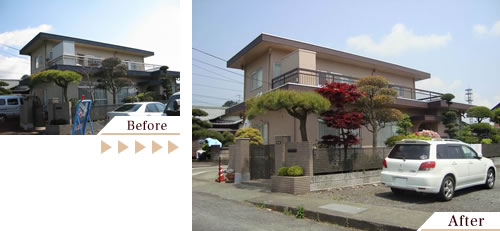 外壁塗装(外壁塗り替えリフォーム)施工事例写真