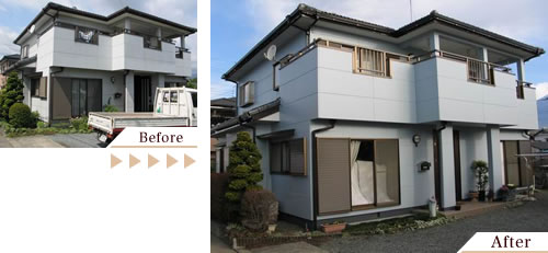 外壁塗装(外壁塗り替えリフォーム)施工事例写真