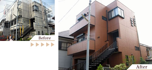 外壁塗装(外壁塗り替えリフォーム)施工事例写真