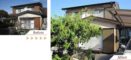 外壁塗装(外壁塗り替えリフォーム)施工事例写真