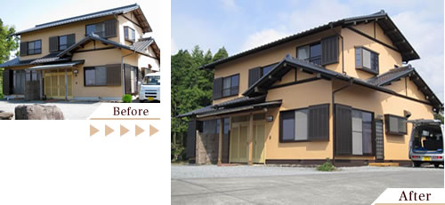 外壁塗装(外壁塗り替えリフォーム)施工事例写真