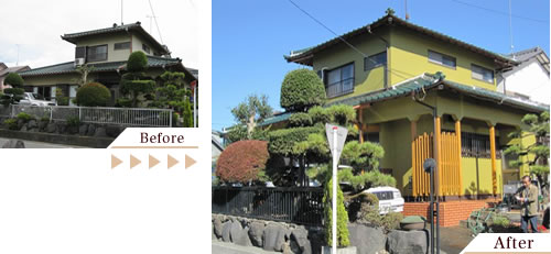 外壁塗装(外壁塗り替えリフォーム)施工事例写真
