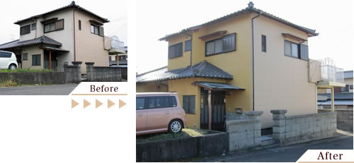 外壁塗装(外壁塗り替えリフォーム)施工事例写真