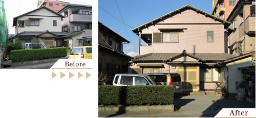 外壁塗装(外壁塗り替えリフォーム)施工事例写真