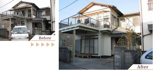 外壁塗装(外壁塗り替えリフォーム)施工事例写真