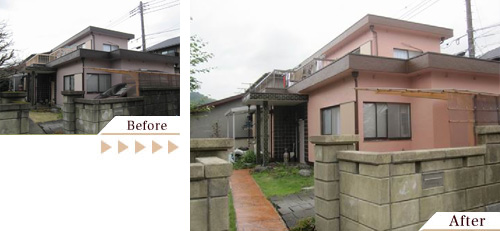外壁塗装(外壁塗り替えリフォーム)施工事例写真