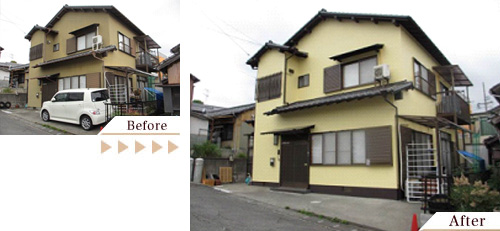 外壁塗装(外壁塗り替えリフォーム)施工事例写真