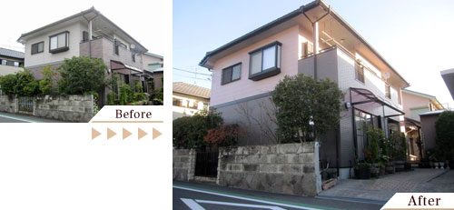 外壁塗装(外壁塗り替えリフォーム)施工事例写真