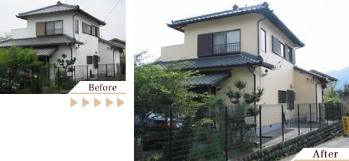 外壁塗装(外壁塗り替えリフォーム)施工事例写真