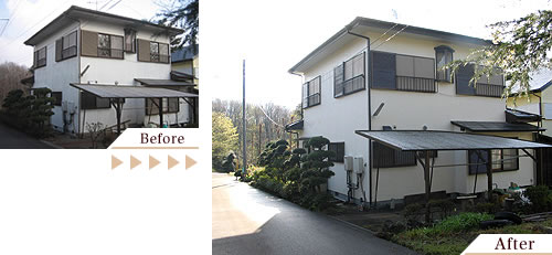 外壁塗装(外壁塗り替えリフォーム)施工事例写真
